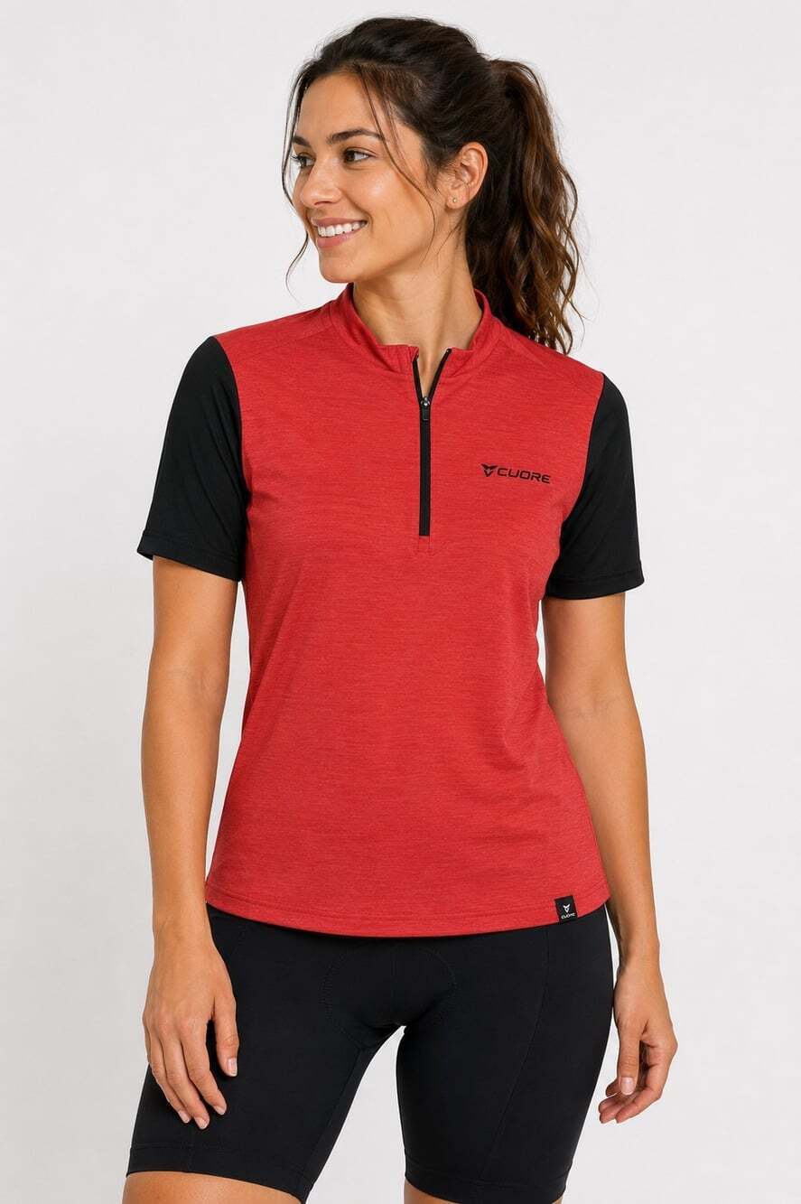 NWT Cuore Womens Explorer All Mountain Jersey Short Sleeve Shirt Small L300 New